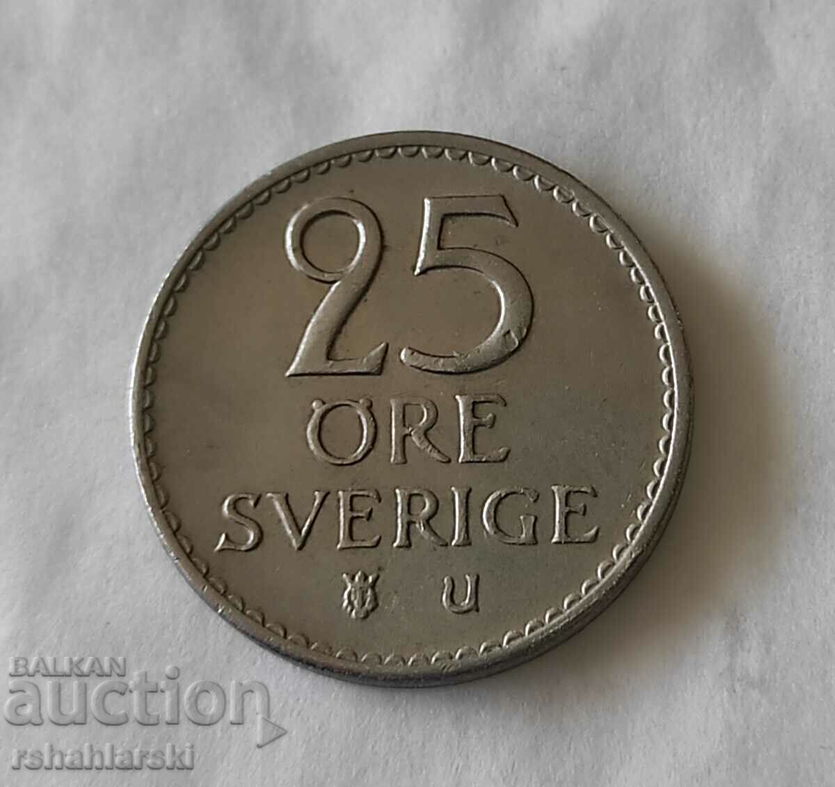 Monedă Suedia 25 Jore, 1966