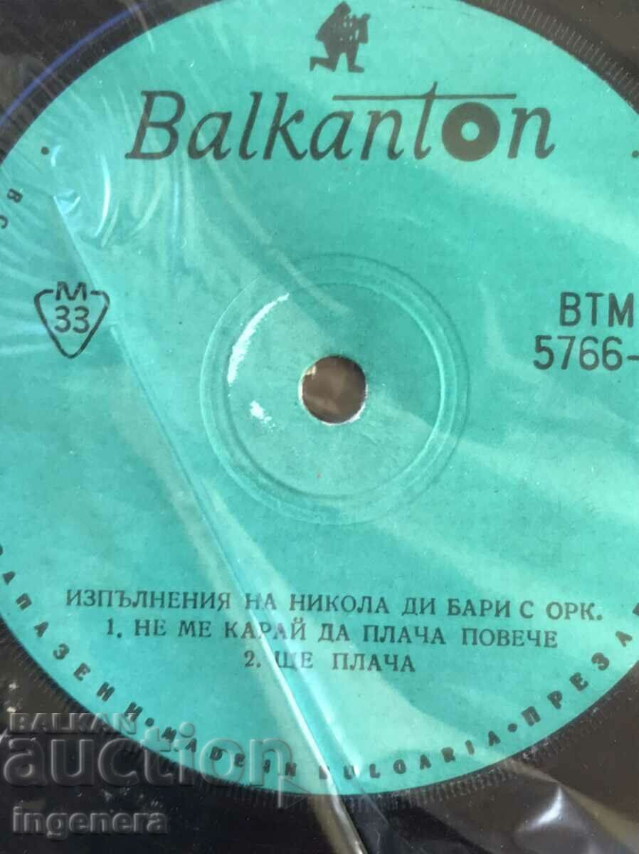 Delivery of RECORD GRAMOPHONE NICOLA DI BARRI Delivery of RECORD GRAMOPHONE NICOLA DI BARRI