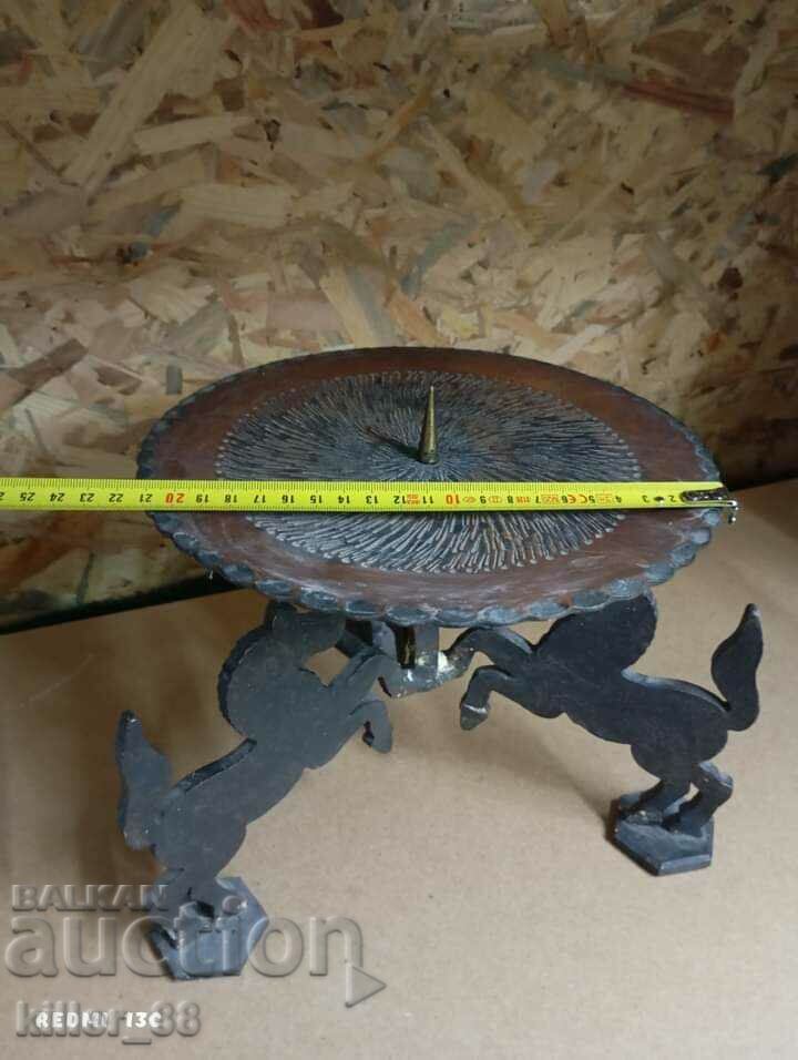 Candlestick Horses are solid iron - 7