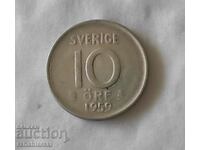 Coin Sweden 10 Jore, 1959