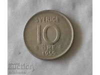 Coin Sweden 10 Jore, 1959