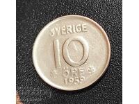 Coin Sweden 10 Jore, 1959