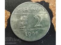 Νόμισμα Ινδίας 2 ρουπίες, 2006