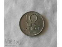 Coin Sweden 10 Jore, 1969