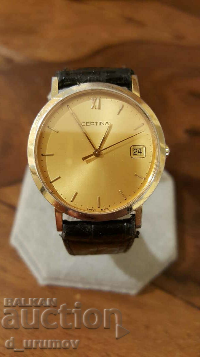 Original Certina EOL 115 men's watch. HIRSCH strap