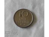 Coin Sweden 10 Jore, 1973