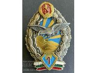 38936 Bulgaria military pilot badge 1st class from the 70s.