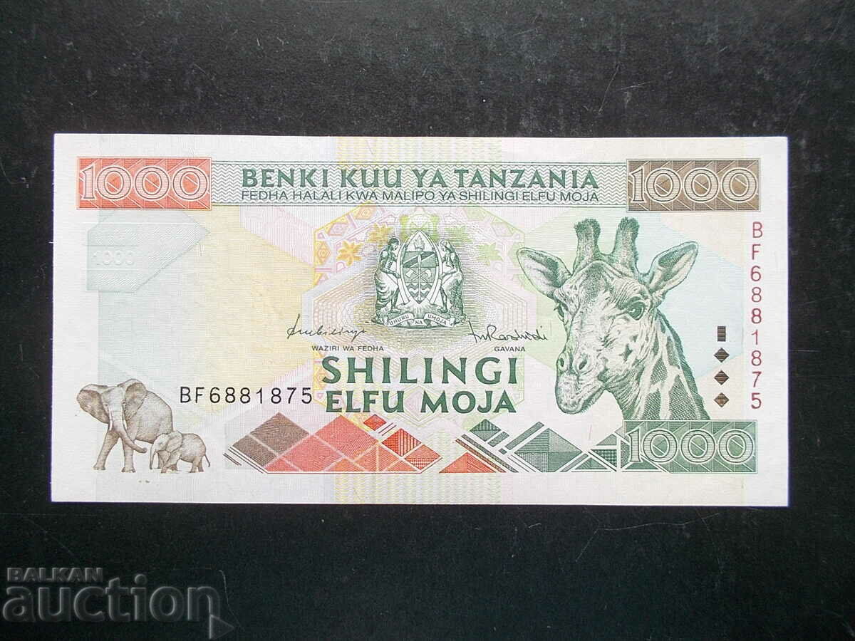 TANZANIA, 1000 de șilingi, 1997, aUNC