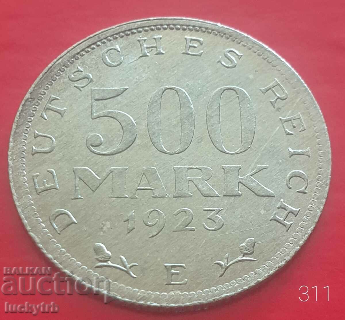 500 γραμματόσημα 1923 "Ε" - Γερμανία