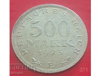 500 de timbre 1923 "E" - Germania