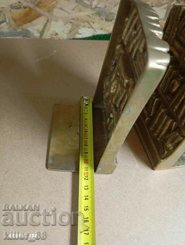 Brass bookends - 7 Brass bookends - 7