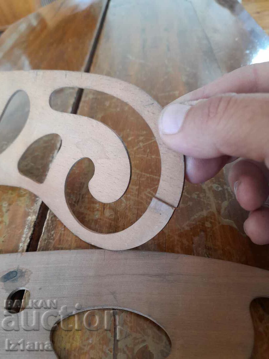 Old wooden drawing curves - 5 Old wooden drawing curves - 5