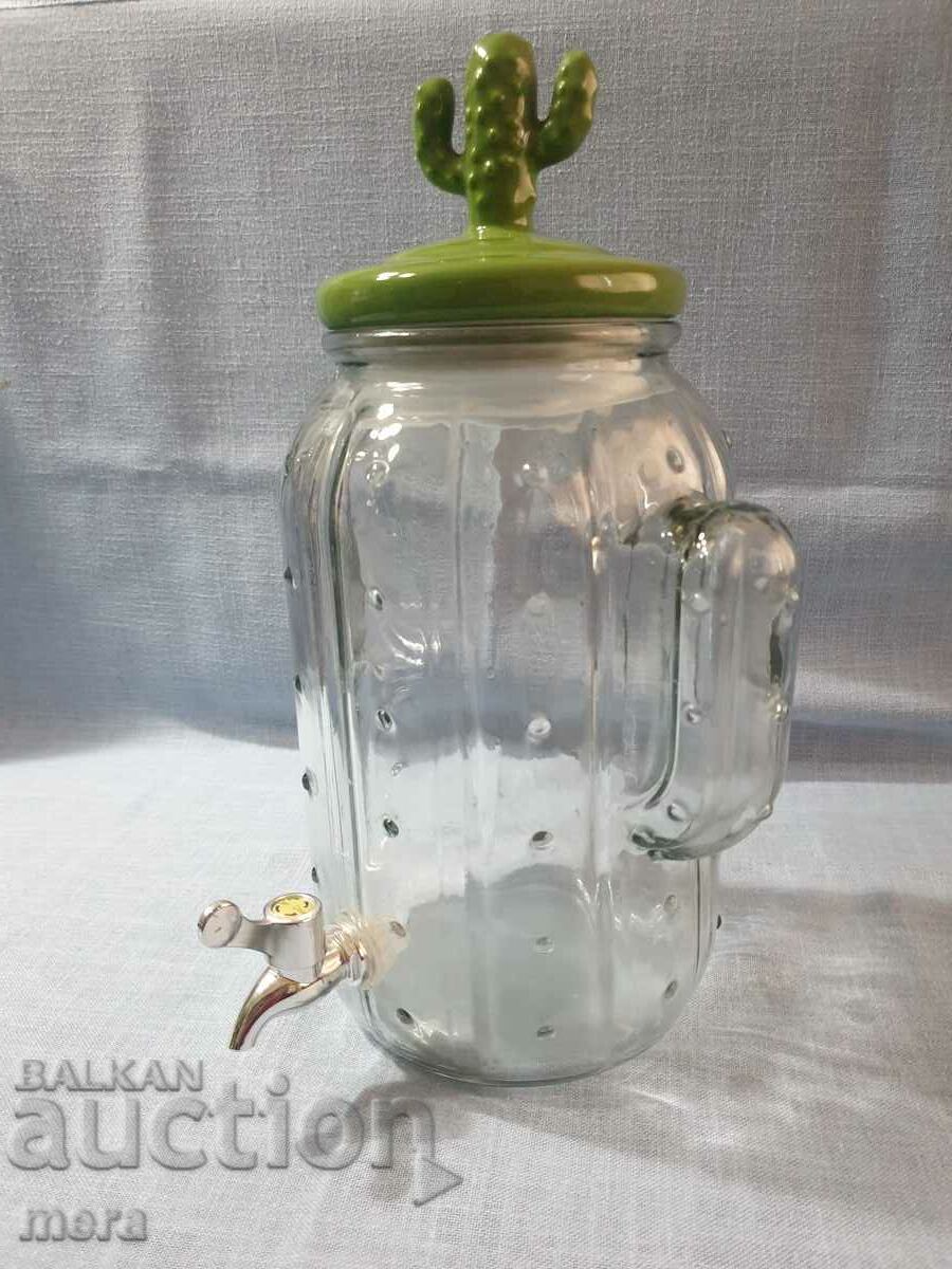 Μεγάλο γυάλινο βάζο με κανέλα με τιμή 45.00 BGN | € 23.01 Μεγάλο γυάλινο βάζο με κανέλα με τιμή 45.00 BGN | € 23.01