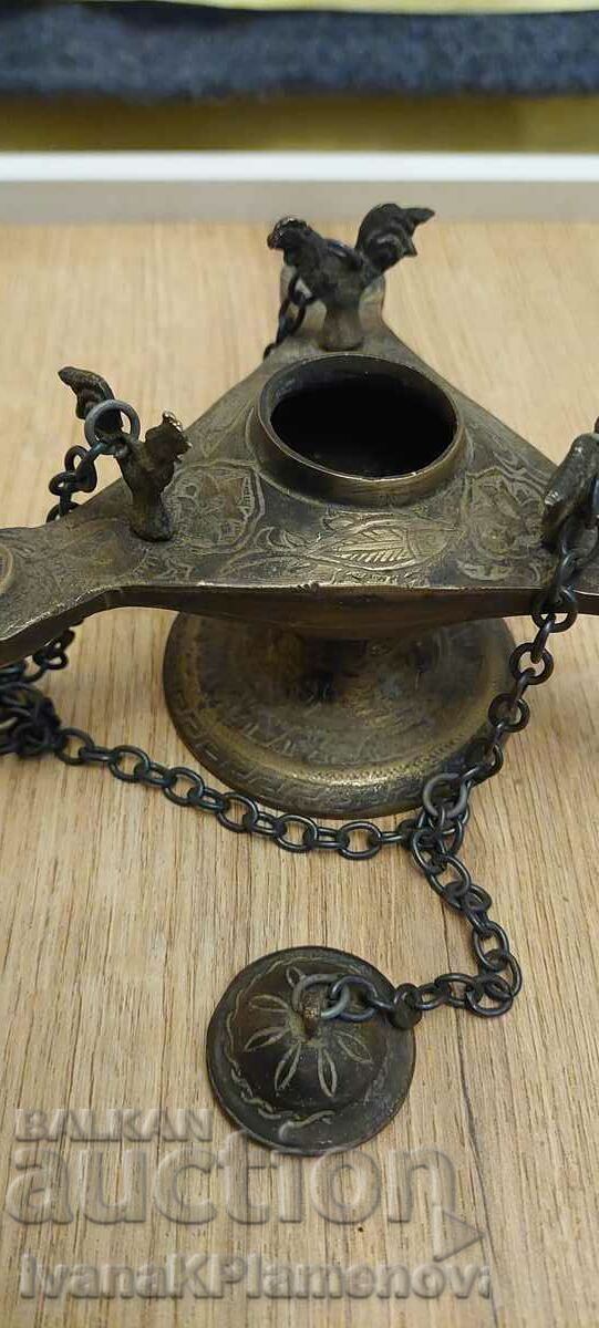 Delivery of Bronze oil lamp for collectors Delivery of Bronze oil lamp for collectors