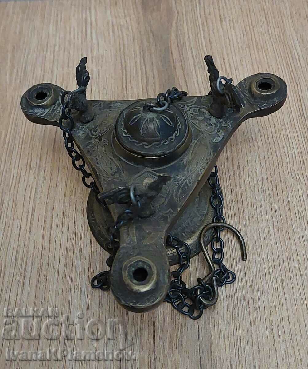 Lampă cu ulei din bronz pentru colecționari - 6