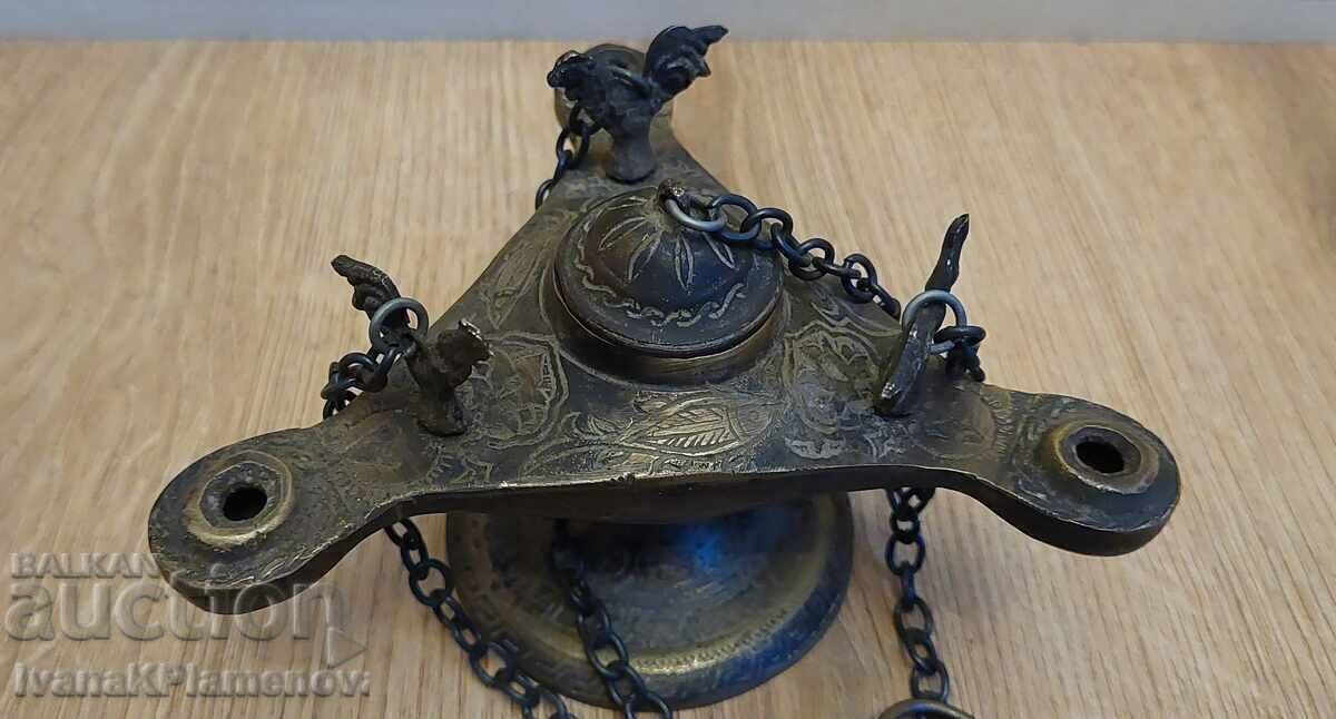Lampă cu ulei din bronz pentru colecționari - 7