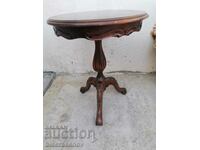 Round wooden table