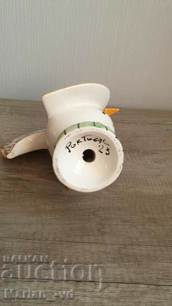 Porcelain Portuguese Rooster Figure Hand Painted - 5 Porcelain Portuguese Rooster Figure Hand Painted - 5