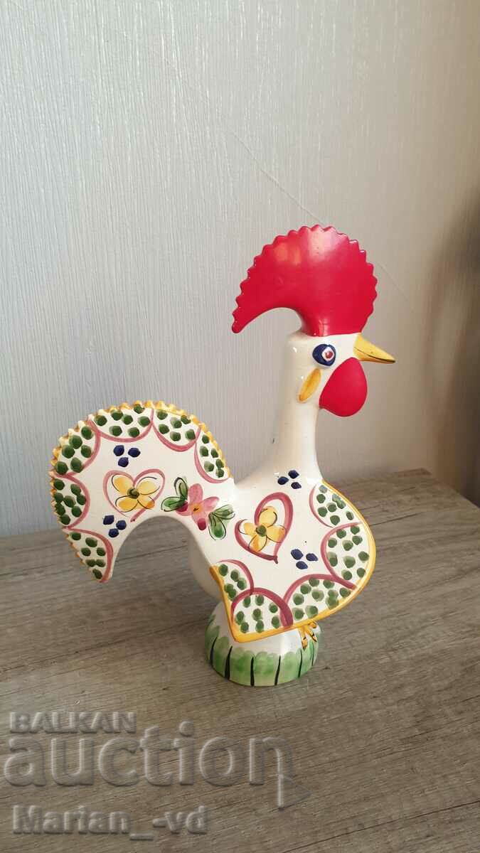 Porcelain Portuguese Rooster Figure Hand Painted - 7 Porcelain Portuguese Rooster Figure Hand Painted - 7