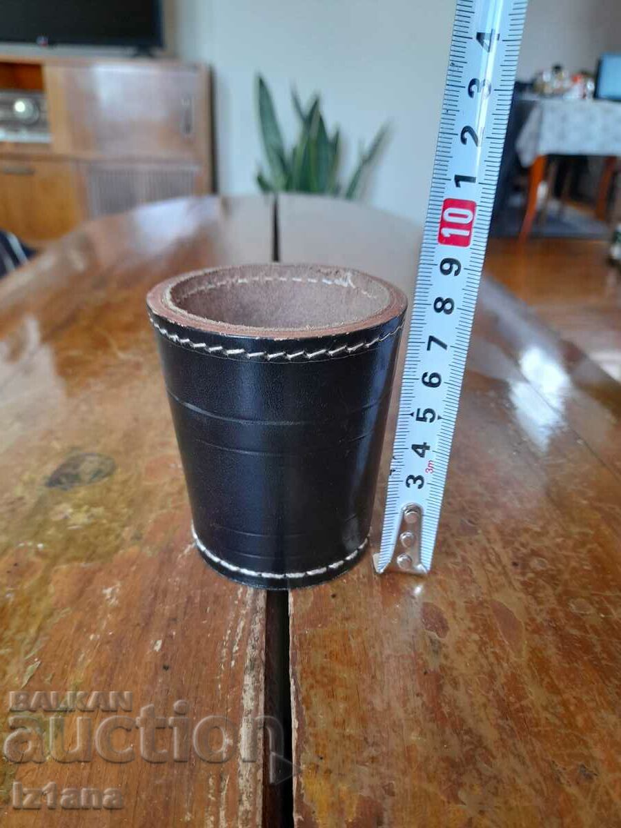 Old Leather Dice Cup with price 32.00 BGN | € 16.36