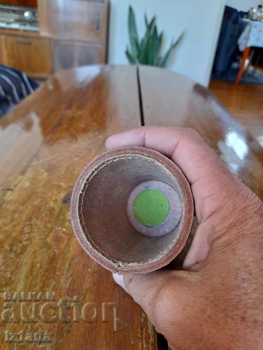 Old Leather Dice Cup - 5