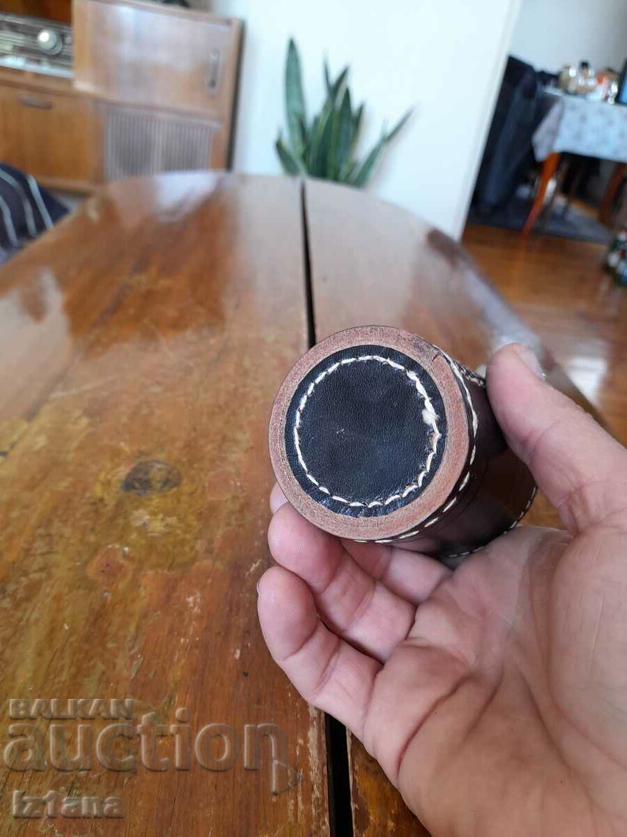 Old Leather Dice Cup - 6