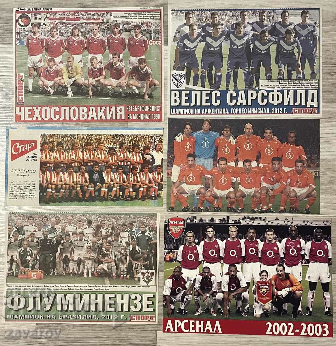 Arsenal Atlético Madrid Fluminense Czechoslovakia Netherlands