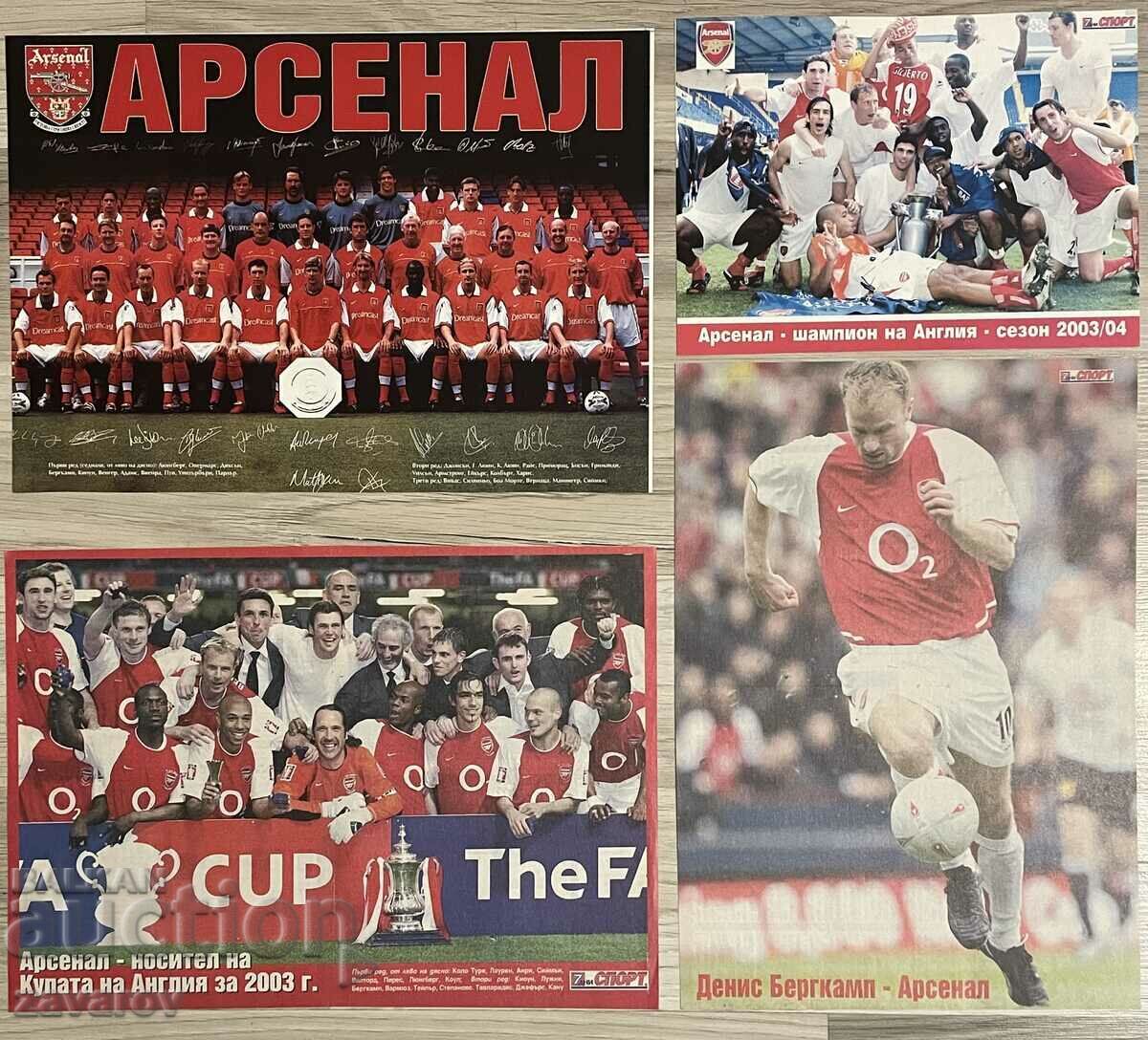 Arsenal London Lottery Team 1999 Football Dennis Bergkamp