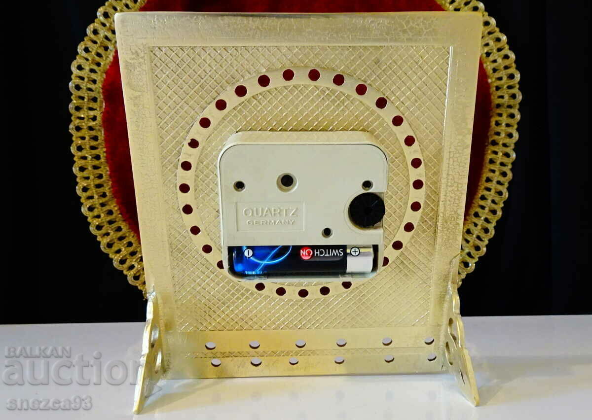 Bronze desk clock with perpetual calendar, W.Germany. - 6 Bronze desk clock with perpetual calendar, W.Germany. - 6