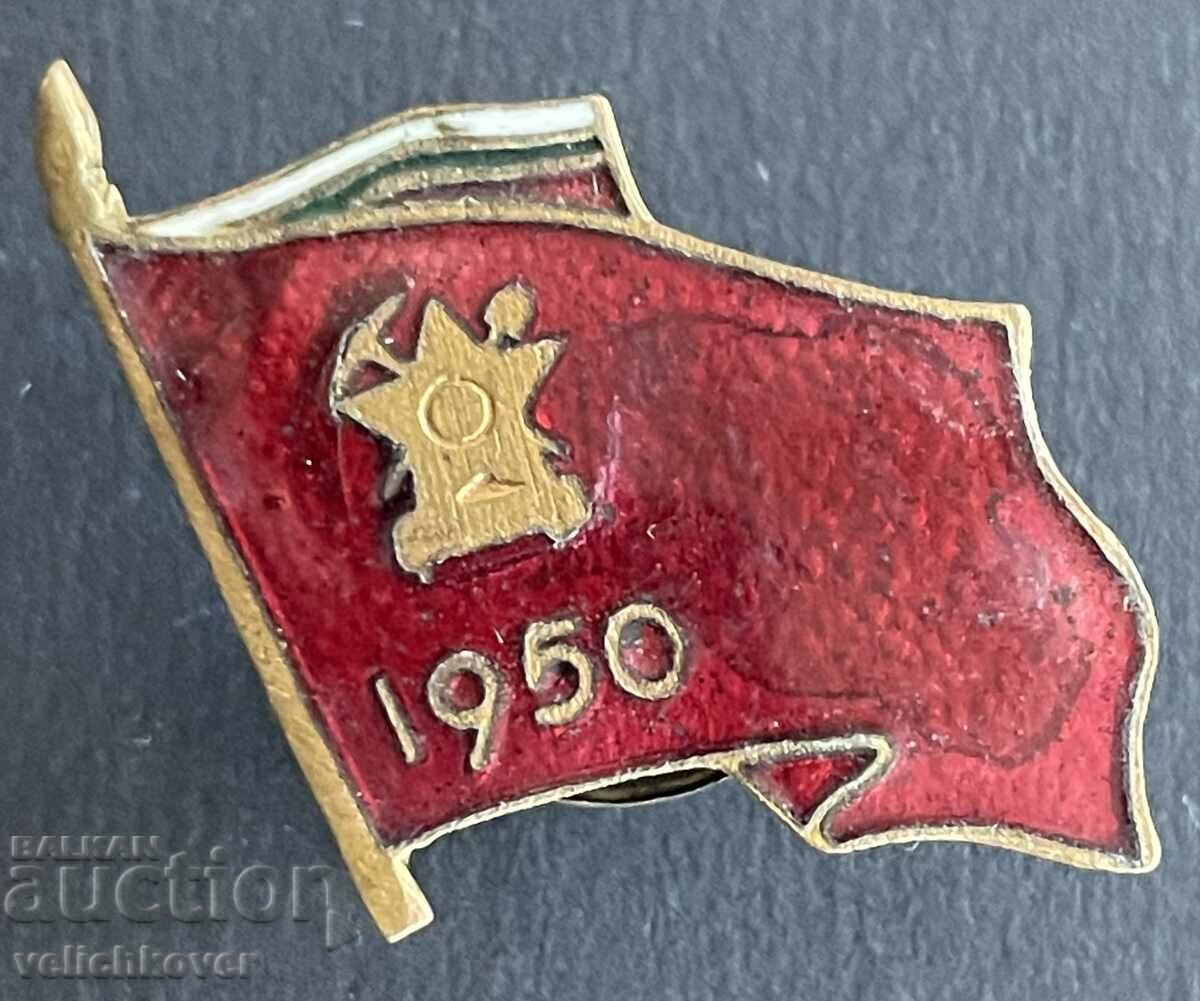 38966 България бригадирски знак емайл  1950г. Емайл