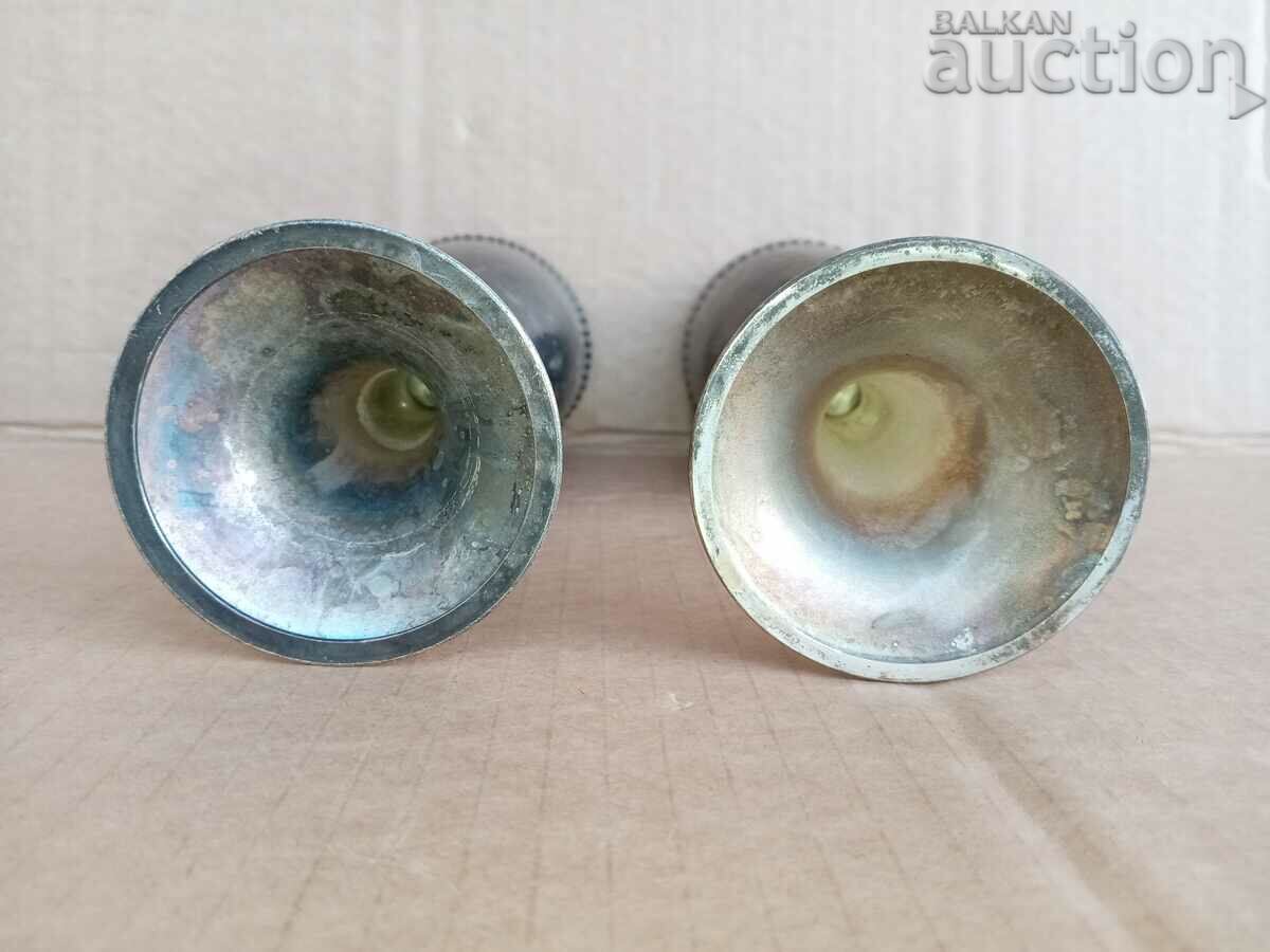 Delivery of retro vintage silver plated cups cup goblet lot Delivery of retro vintage silver plated cups cup goblet lot