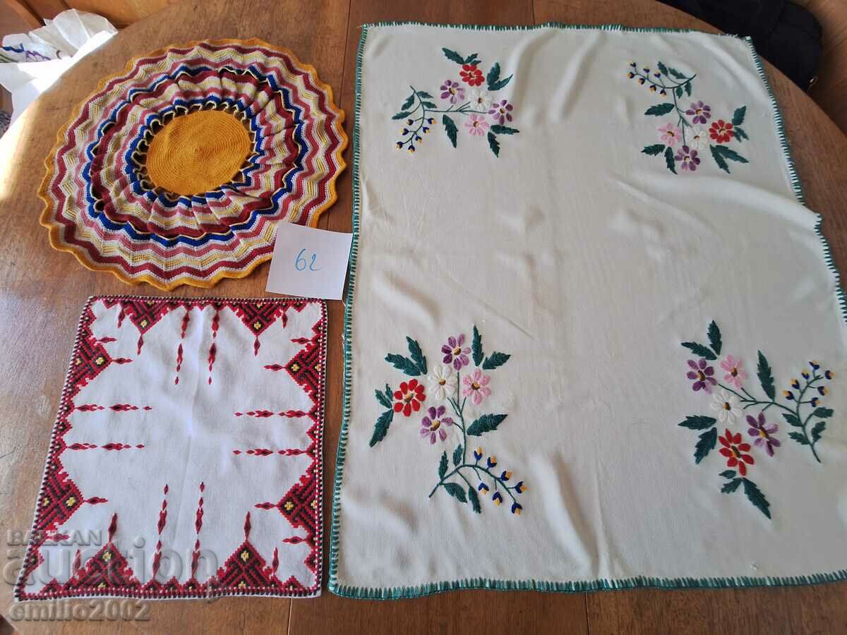 Lot tablecloth retro handmade 062