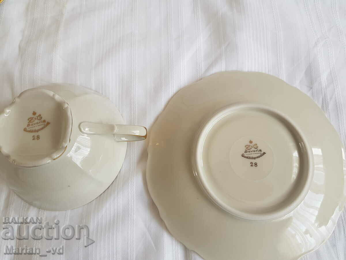 Porcelain coffee and tea service BAVARIA Germany - 6 Porcelain coffee and tea service BAVARIA Germany - 6