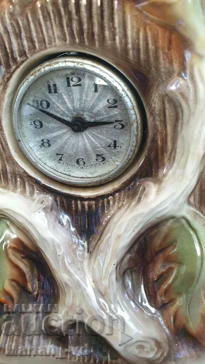 Auction Jema table mechanical porcelain clock Auction Jema table mechanical porcelain clock