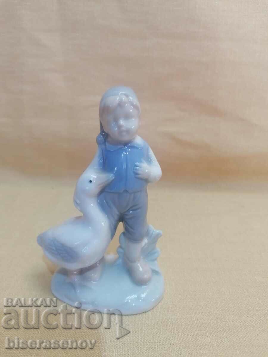 Porcelain figure with markings