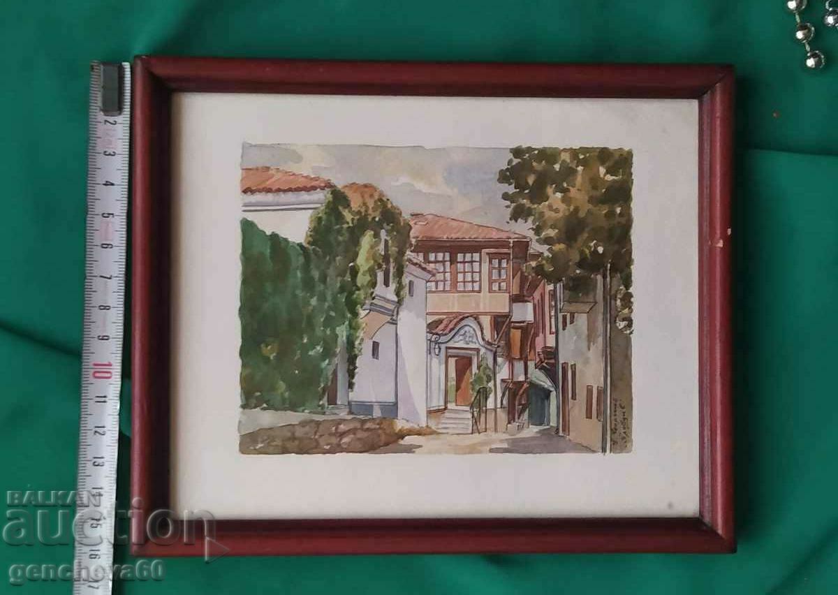 Beautiful landscape painting, "Plovdiv" - G. Georgiev - 7 Beautiful landscape painting, "Plovdiv" - G. Georgiev - 7