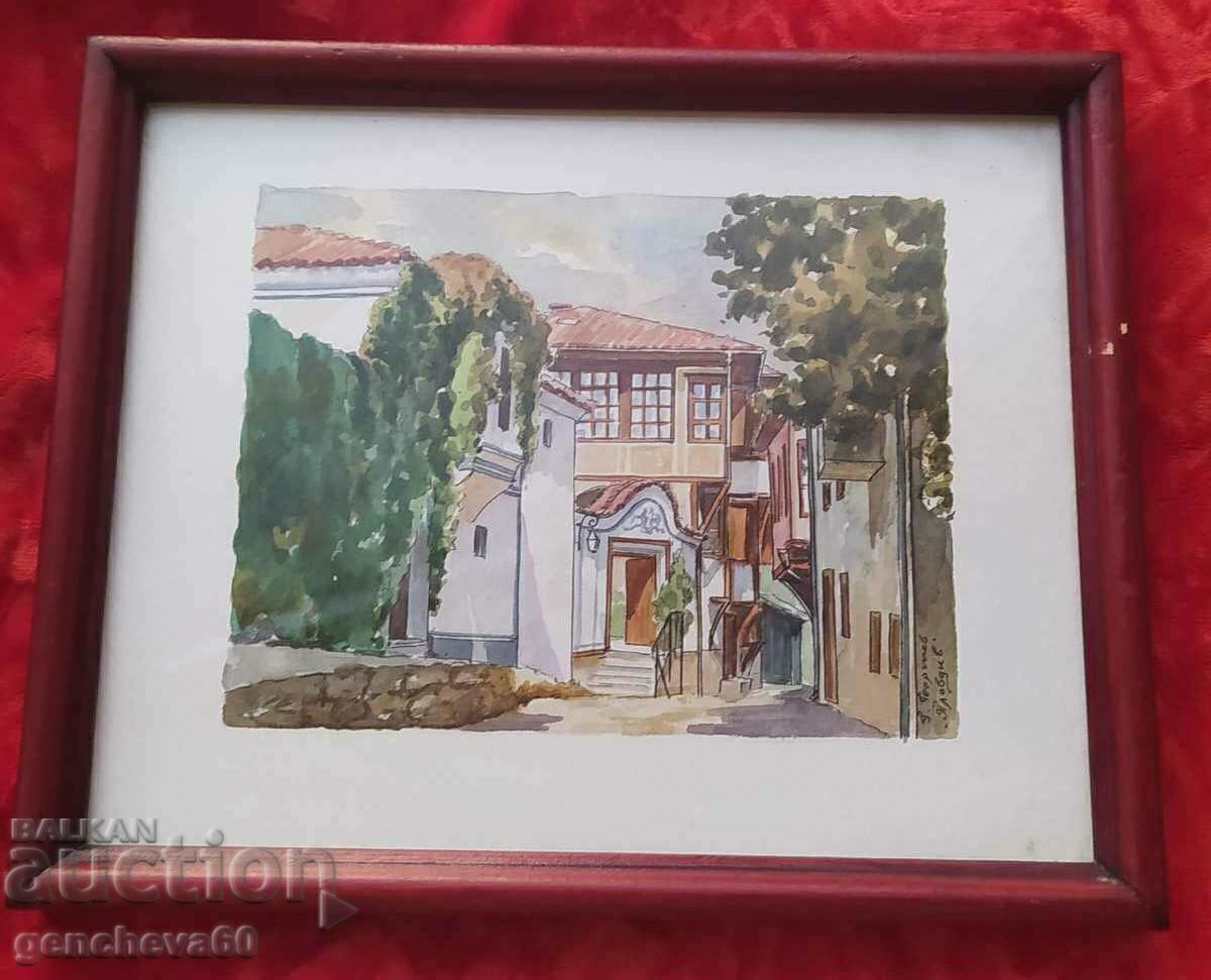 Beautiful landscape painting, "Plovdiv" - G. Georgiev Beautiful landscape painting, "Plovdiv" - G. Georgiev