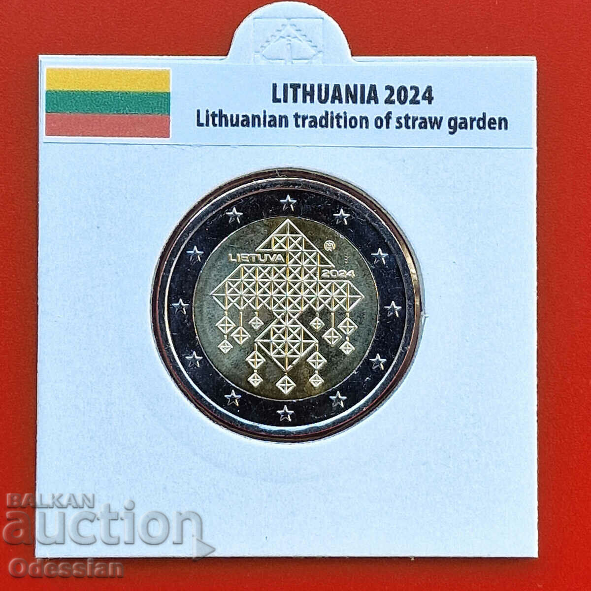 Lithuania • 2 Euro • Lithuanian Straw Gardens • 2024