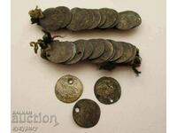 23 Old Silver Coin Pendants for Costume Jewelry