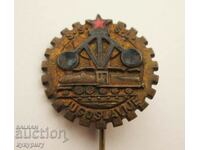 Old sign railway badge railways train Yugoslavia