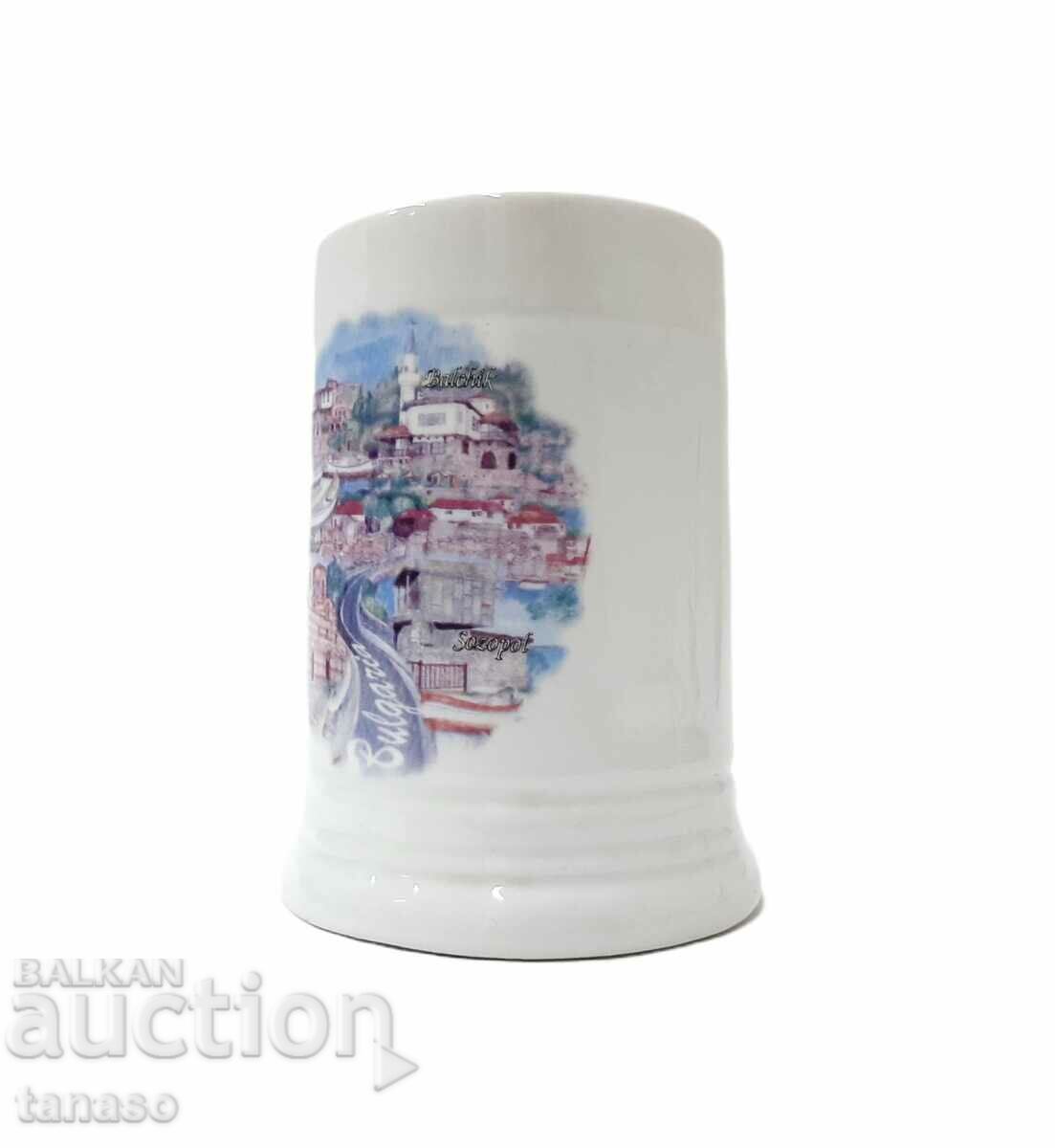 Porcelain mug, coffee cup "Sozopol" (13.2) with price 15.00 BGN | € 7.67 Porcelain mug, coffee cup "Sozopol" (13.2) with price 15.00 BGN | € 7.67