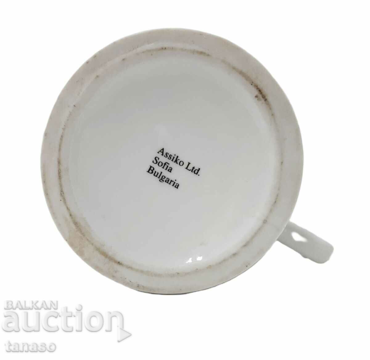 Porcelain mug, coffee cup "Sozopol" (13.2) - 6 Porcelain mug, coffee cup "Sozopol" (13.2) - 6