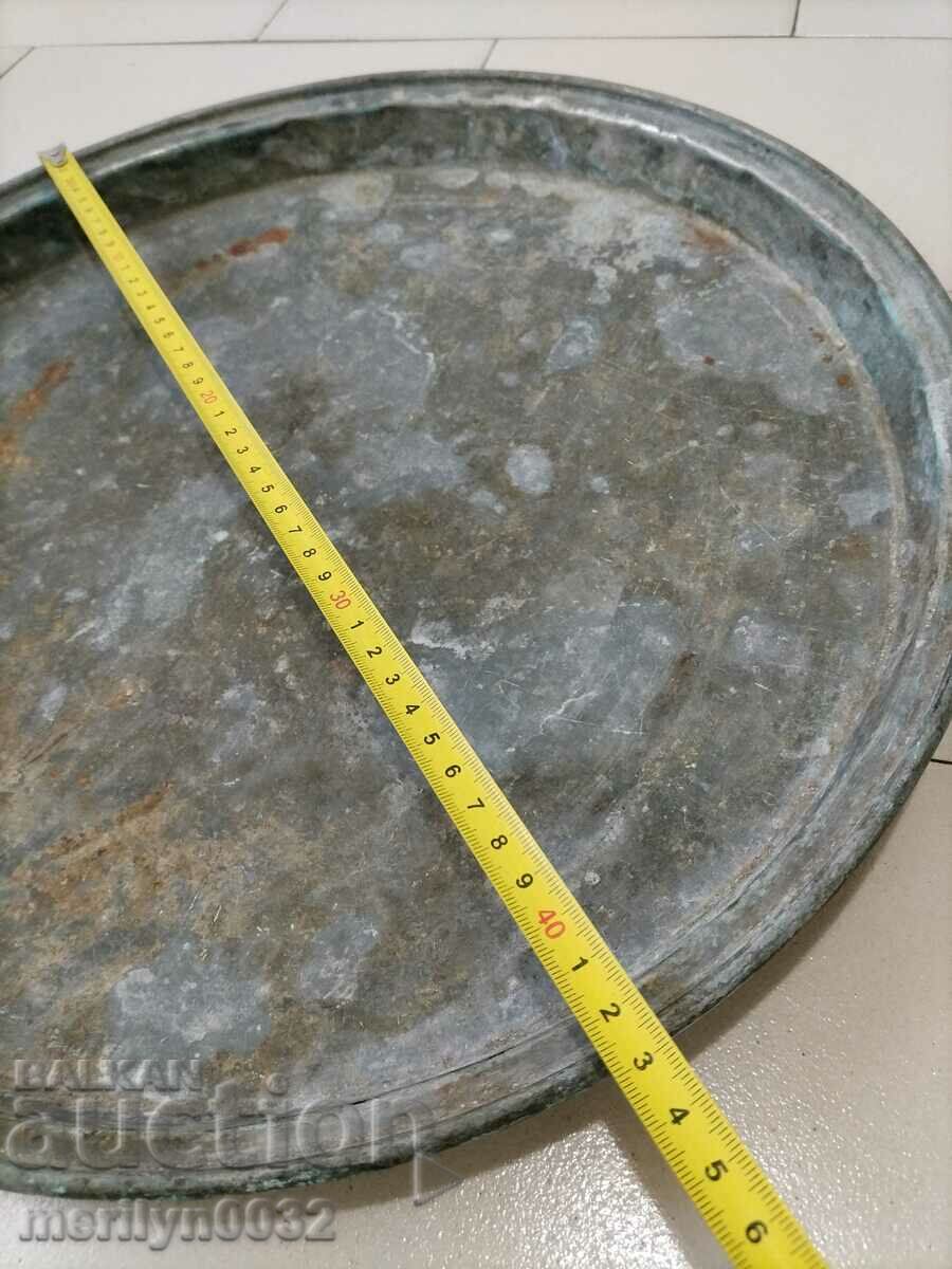 Copper vessel, tray, copper, blue - 5 Copper vessel, tray, copper, blue - 5