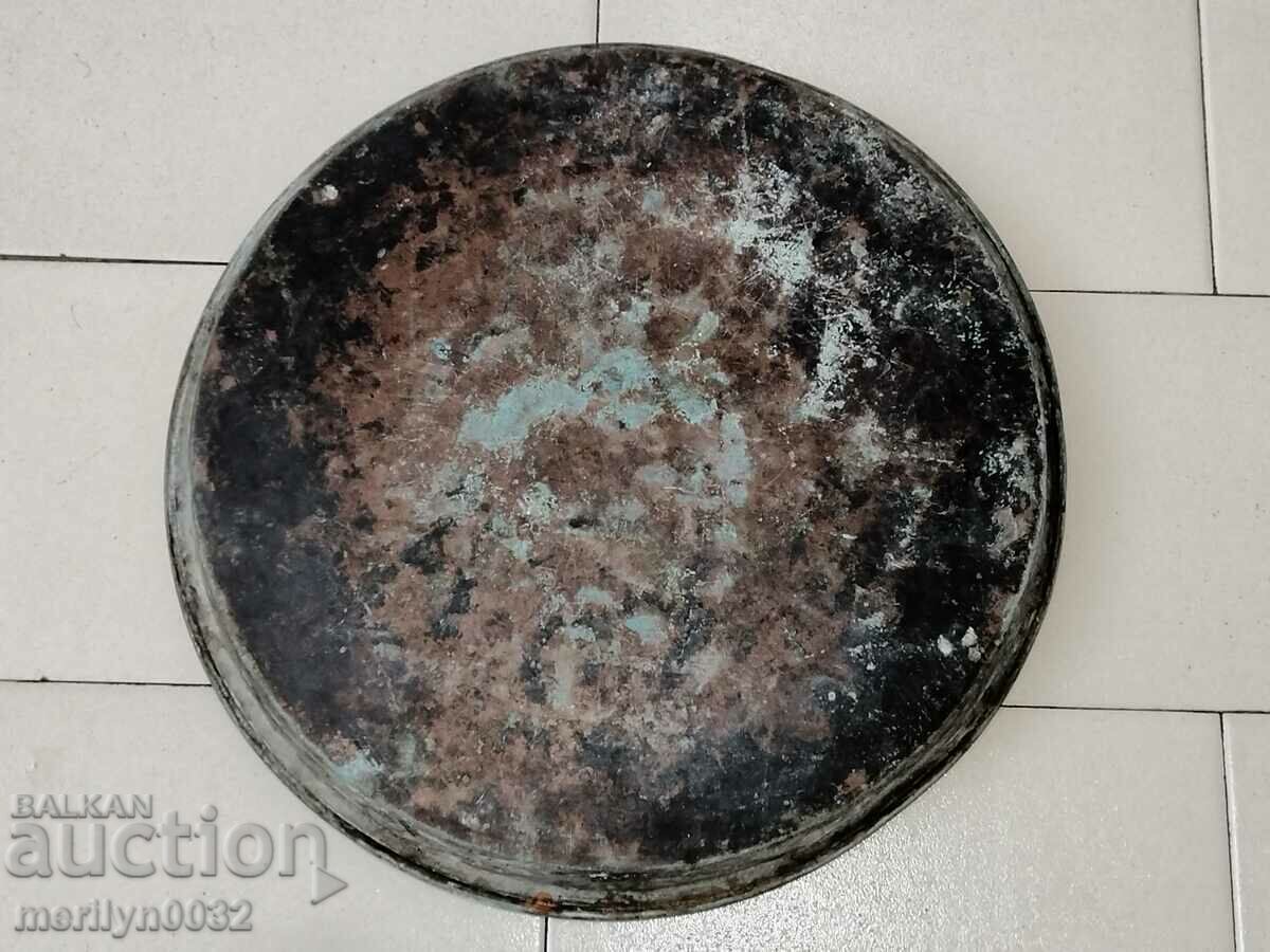 Copper vessel, tray, copper, blue - 7 Copper vessel, tray, copper, blue - 7