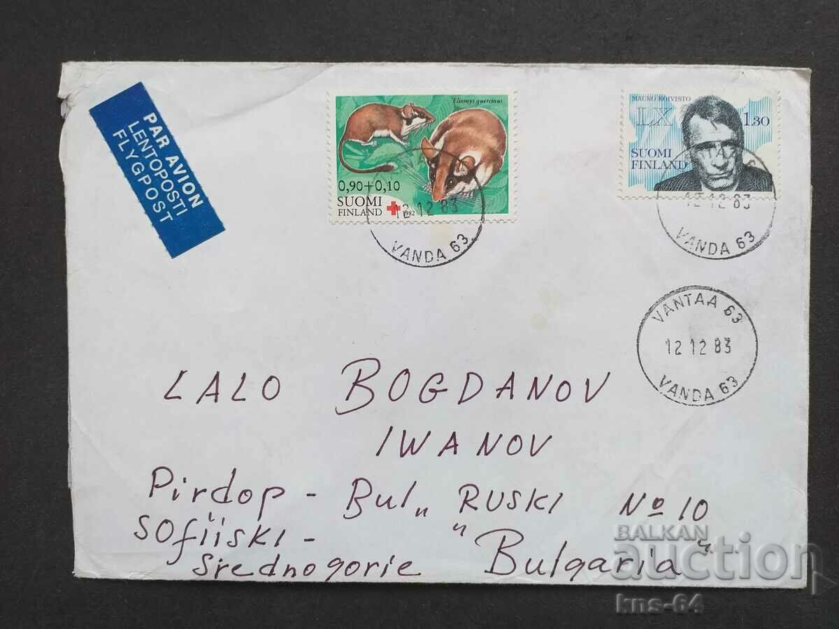 Old postal envelope