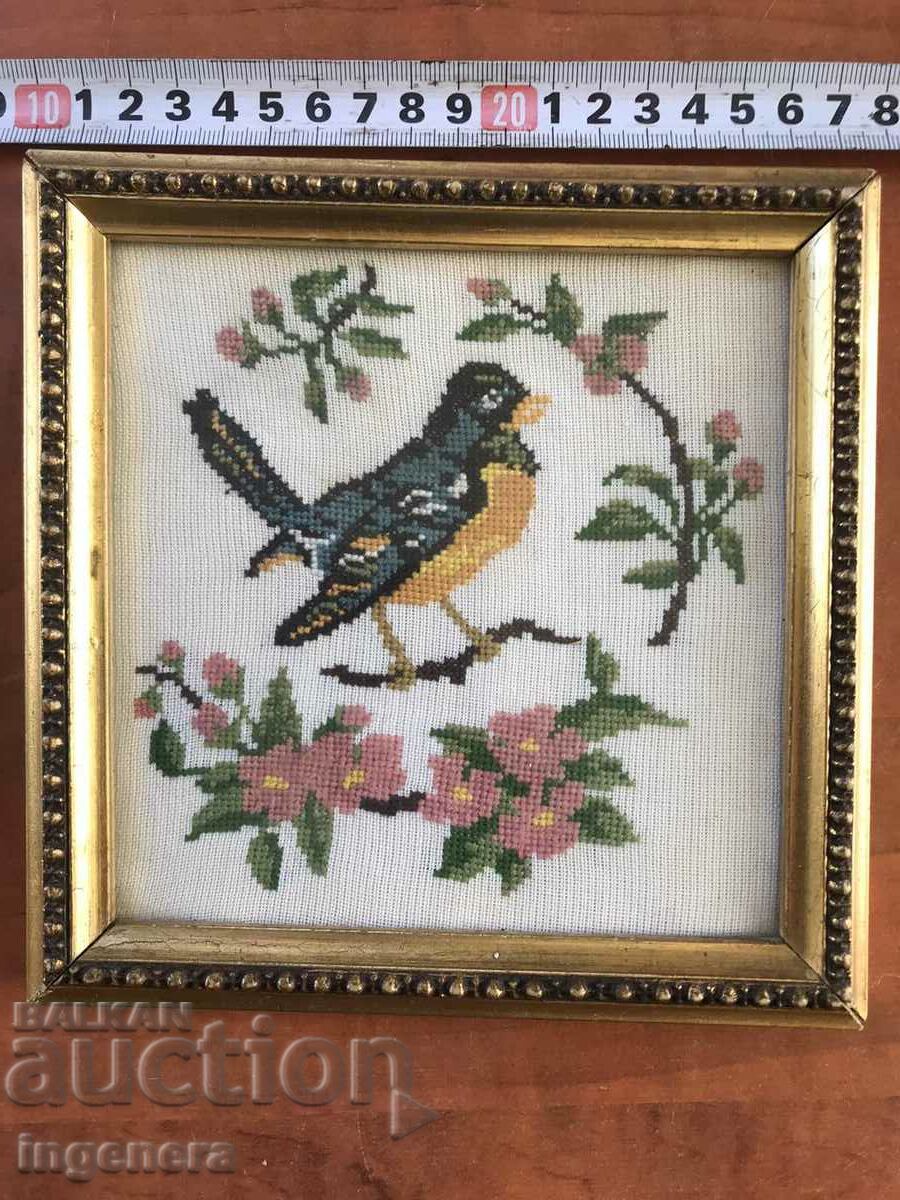 EARLY SOCIETY TAPESTRY SEWED PANEL WOOD FRAME