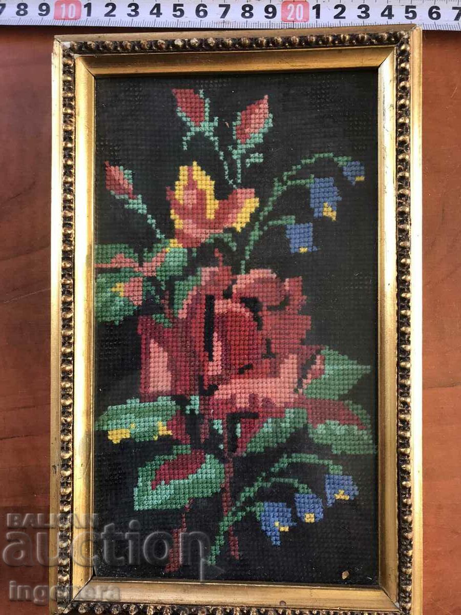 EARLY SOCIETY TAPESTRY SEWED PANEL WOOD FRAME