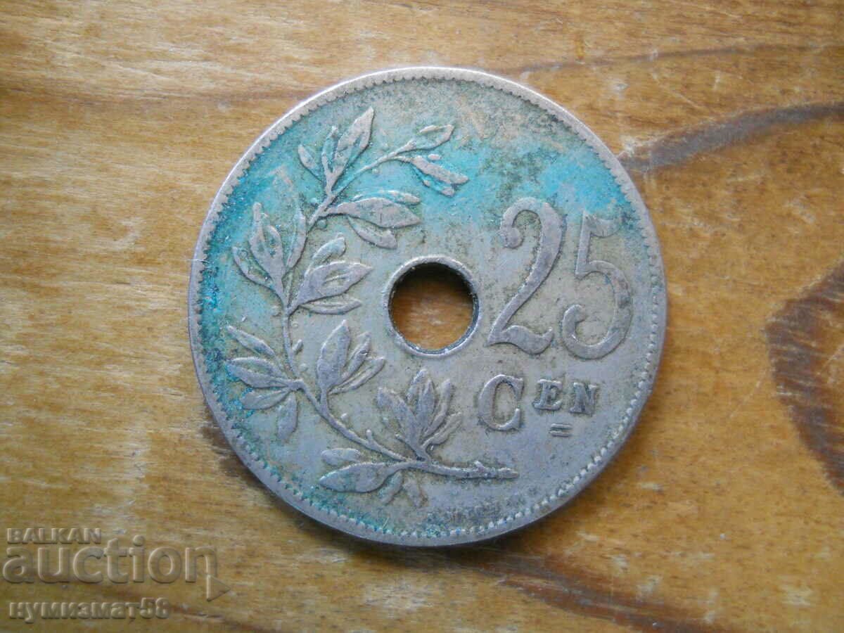 25 centimes 1909 - Belgium