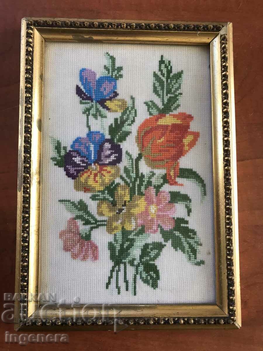 EARLY SOCIETY TAPESTRY SEWED PANEL WOOD FRAME