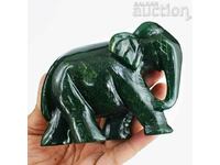 JAD! Elefant sculptat 100% jad autentic 1823,00 ct